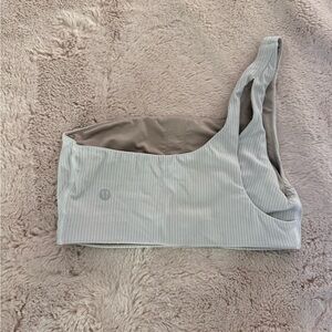 Lululemon Ribbed Nulu Asymmetrical Yoga Bra